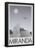 Miranda Retro Travel Poster-null-Framed Poster