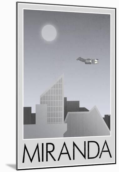 Miranda Retro Travel Poster-null-Mounted Poster