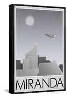 Miranda Retro Travel Poster-null-Framed Stretched Canvas