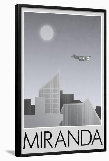 Miranda Retro Travel Poster-null-Framed Poster