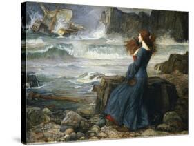 Miranda - the Tempest, 1916-John William Waterhouse-Stretched Canvas