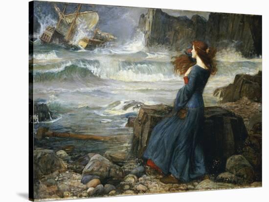 Miranda - the Tempest, 1916-John William Waterhouse-Stretched Canvas