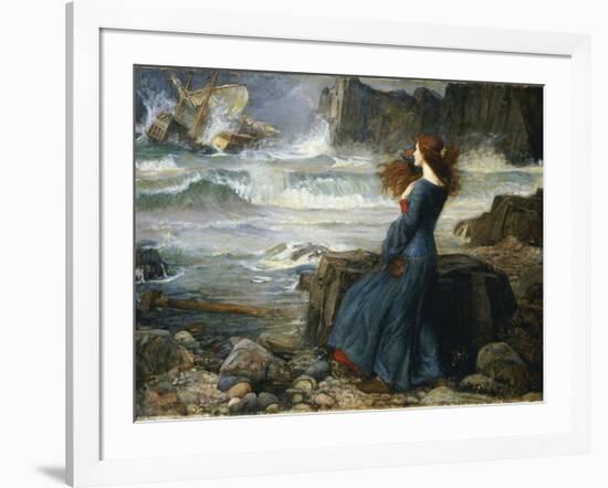 Miranda - the Tempest, 1916-John William Waterhouse-Framed Giclee Print