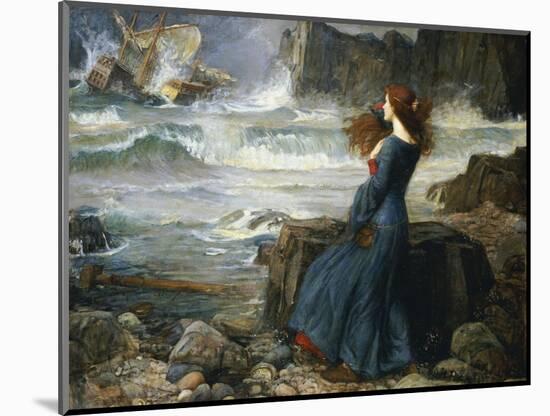 Miranda, the Tempest, 1916-John William Waterhouse-Mounted Giclee Print