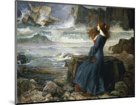 Miranda, the Tempest, 1916-John William Waterhouse-Mounted Giclee Print