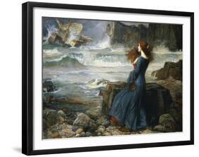 Miranda, the Tempest, 1916-John William Waterhouse-Framed Giclee Print