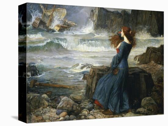 Miranda, the Tempest, 1916-John William Waterhouse-Stretched Canvas