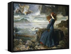 Miranda, the Tempest, 1916-John William Waterhouse-Framed Stretched Canvas