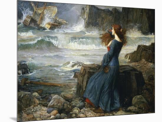 Miranda, the Tempest, 1916-John William Waterhouse-Mounted Giclee Print