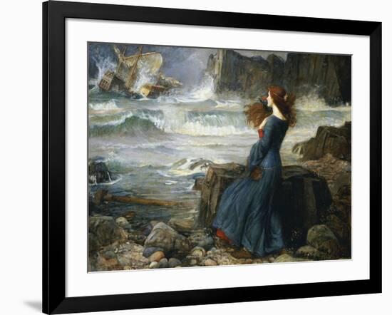 Miranda, the Tempest, 1916-John William Waterhouse-Framed Giclee Print