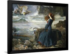 Miranda, the Tempest, 1916-John William Waterhouse-Framed Giclee Print