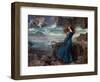 Miranda - the Tempest (Shakespeare) - Peinture De John William Waterhouse, (1849-1917), 1916 - Oil-John William Waterhouse-Framed Giclee Print