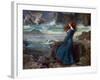 Miranda - the Tempest (Shakespeare) - Peinture De John William Waterhouse, (1849-1917), 1916 - Oil-John William Waterhouse-Framed Giclee Print