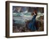 Miranda - the Tempest (Shakespeare) - Peinture De John William Waterhouse, (1849-1917), 1916 - Oil-John William Waterhouse-Framed Giclee Print