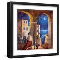 Mirando la Luna-Didier Lourenco-Framed Art Print