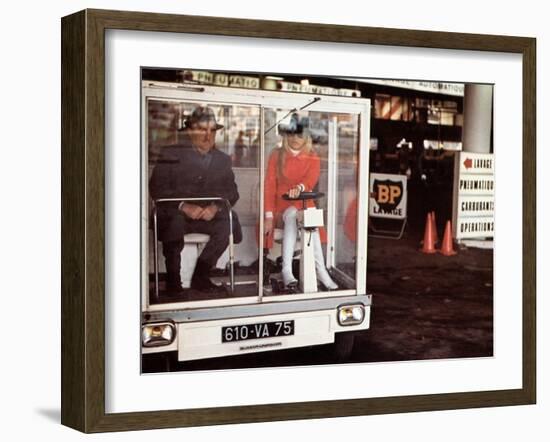 Mireille Darc and Bernard Blier: Elle Boit Pas, Elle Fume Pas, Elle Drague Pas Mais... Elle Cause !-Marcel Dole-Framed Photographic Print