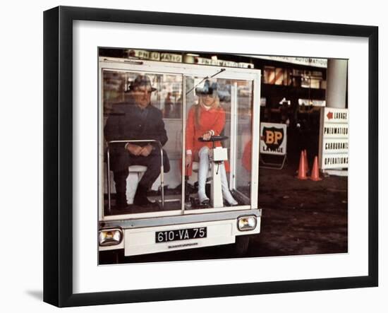 Mireille Darc and Bernard Blier: Elle Boit Pas, Elle Fume Pas, Elle Drague Pas Mais... Elle Cause !-Marcel Dole-Framed Photographic Print