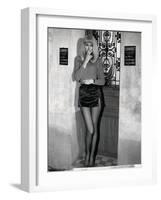 Mireille Darc: Elle Boit Pas, Elle Fume Pas, Elle Drague Pas Mais... Elle Cause !, 1970-Marcel Dole-Framed Photographic Print