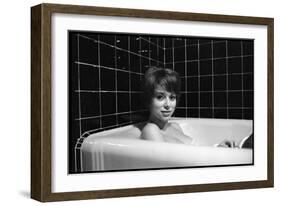 Mireille Darc in Her Bath, 1966-DR-Framed Photographic Print