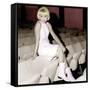 Mireille Darc-null-Framed Stretched Canvas