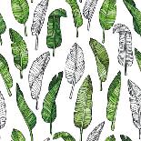 Palm Jungle Leaves Pattern-Mirifada-Mounted Art Print