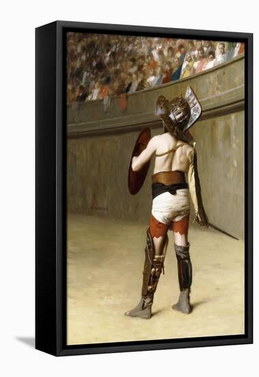 Mirmillon - a Gallic Gladiator-Jean Leon Gerome-Framed Stretched Canvas