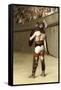 Mirmillon - a Gallic Gladiator-Jean Leon Gerome-Framed Stretched Canvas