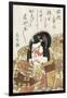 Miroirs des acteurs de kabuki (yakusha awase kagami)-Utagawa Toyokuni-Framed Giclee Print