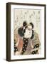 Miroirs des acteurs de kabuki (yakusha awase kagami)-Utagawa Toyokuni-Framed Premium Giclee Print