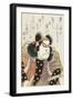 Miroirs des acteurs de kabuki (yakusha awase kagami)-Utagawa Toyokuni-Framed Premium Giclee Print
