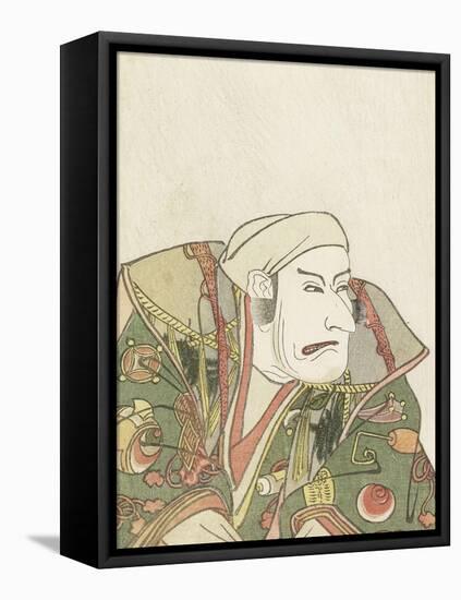 Miroirs des acteurs de kabuki (yakusha awase kagami)-Utagawa Toyokuni-Framed Stretched Canvas