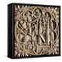 Mirror Box Valve Depicting Tournament, Ca 1380-null-Framed Stretched Canvas