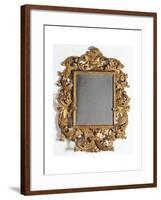 Mirror, Carved and Gilded Lime Tree Wood, Italy-null-Framed Giclee Print