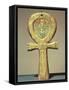 Mirror Case in the Form of an Ankh, from the Tomb of Tutankhamun (circa 1370-52 BC) New Kingdom-null-Framed Stretched Canvas