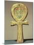 Mirror Case in the Form of an Ankh, from the Tomb of Tutankhamun (circa 1370-52 BC) New Kingdom-null-Mounted Giclee Print