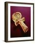 Mirror Case in the Form of an Ankh, from the Tomb of Tutankhamun-Egyptian 18th Dynasty-Framed Giclee Print