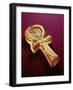 Mirror Case in the Form of an Ankh, from the Tomb of Tutankhamun-Egyptian 18th Dynasty-Framed Giclee Print