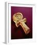 Mirror Case in the Form of an Ankh, from the Tomb of Tutankhamun-Egyptian 18th Dynasty-Framed Giclee Print