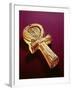 Mirror Case in the Form of an Ankh, from the Tomb of Tutankhamun-Egyptian 18th Dynasty-Framed Giclee Print