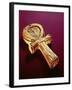 Mirror Case in the Form of an Ankh, from the Tomb of Tutankhamun-Egyptian 18th Dynasty-Framed Giclee Print