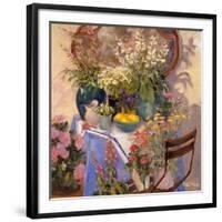 Mirror Flowers-Allayn Stevens-Framed Art Print