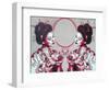 Mirror Geisha-Abstract Graffiti-Framed Giclee Print