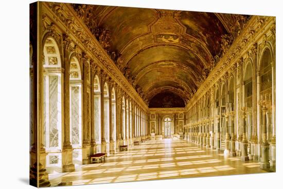 Mirror Hall Palace Versailles-null-Stretched Canvas