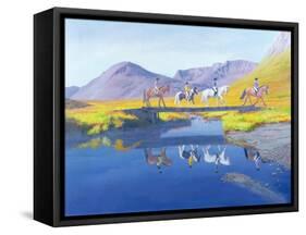 Mirror in the Cairngorms-William Ireland-Framed Stretched Canvas