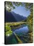 Mirror Lake, Fiordland National Park, Southland, South Island, New Zealand-Rainer Mirau-Stretched Canvas