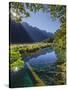 Mirror Lake, Fiordland National Park, Southland, South Island, New Zealand-Rainer Mirau-Stretched Canvas