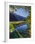 Mirror Lake, Fiordland National Park, Southland, South Island, New Zealand-Rainer Mirau-Framed Photographic Print