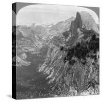 Mirror Lake, Half Dome and Clouds Rest, Yosemite Valley, California, USA, 1902-Underwood & Underwood-Stretched Canvas