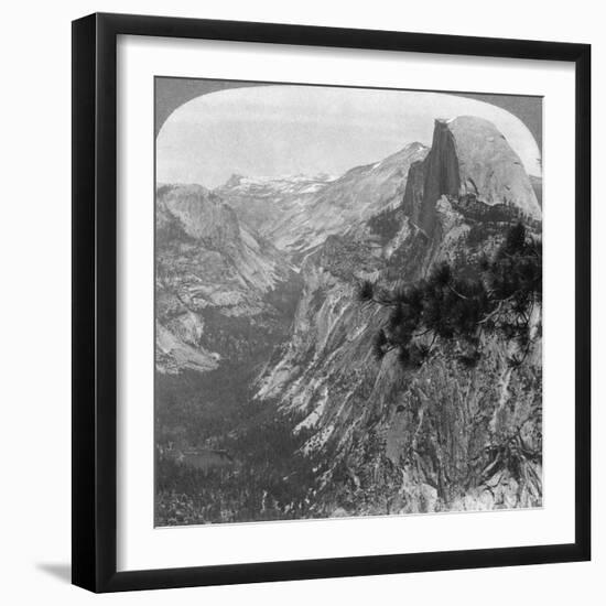 Mirror Lake, Half Dome and Clouds Rest, Yosemite Valley, California, USA, 1902-Underwood & Underwood-Framed Giclee Print