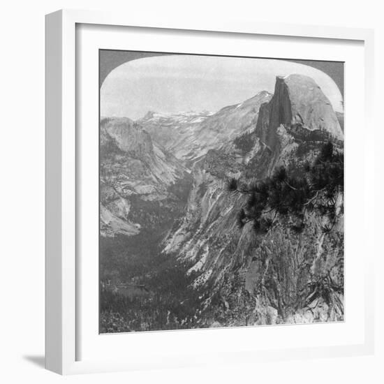 Mirror Lake, Half Dome and Clouds Rest, Yosemite Valley, California, USA, 1902-Underwood & Underwood-Framed Giclee Print